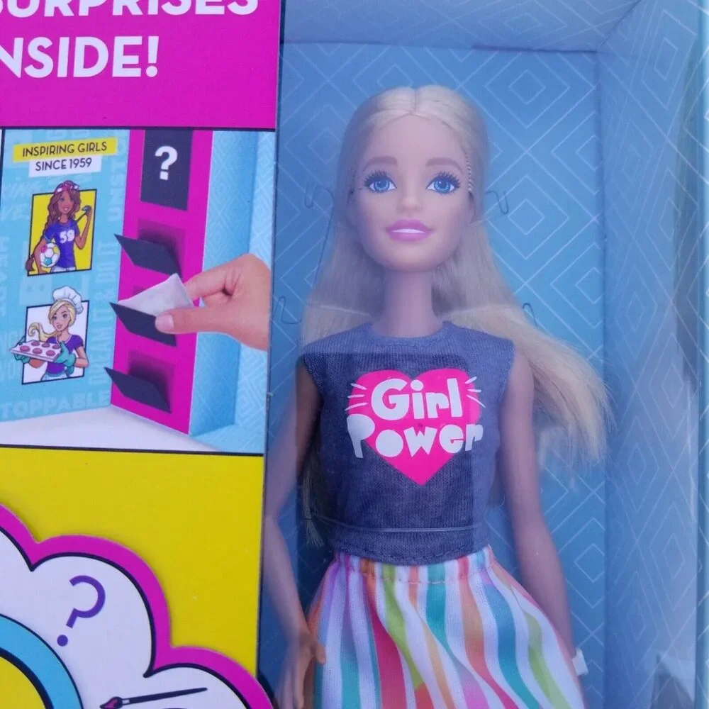Barbie You Can Be Anything Surprise Career Doll Set Girl Power Blonde NIB